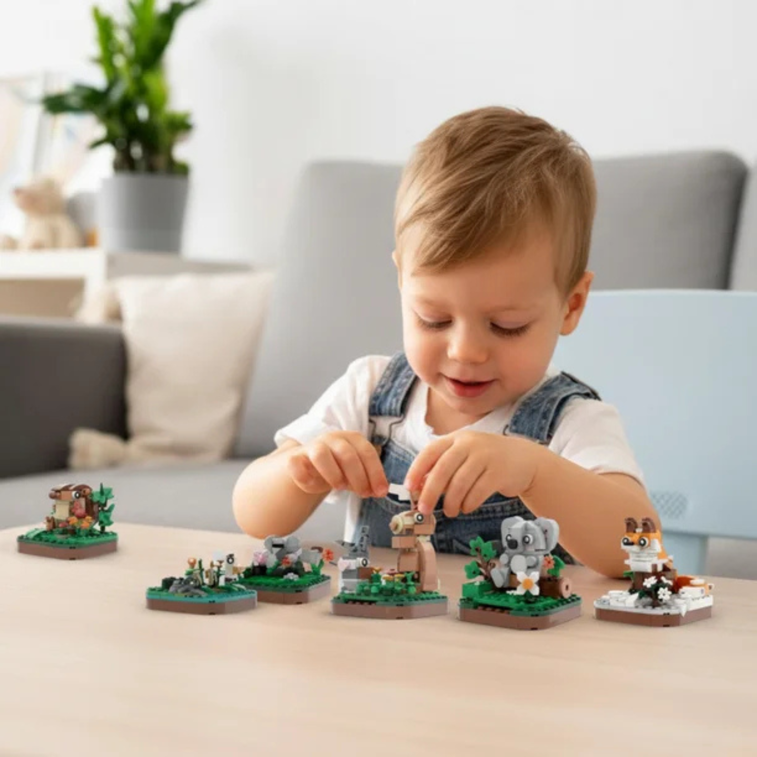 6-in-1 Animal Building Blocks Set Toy