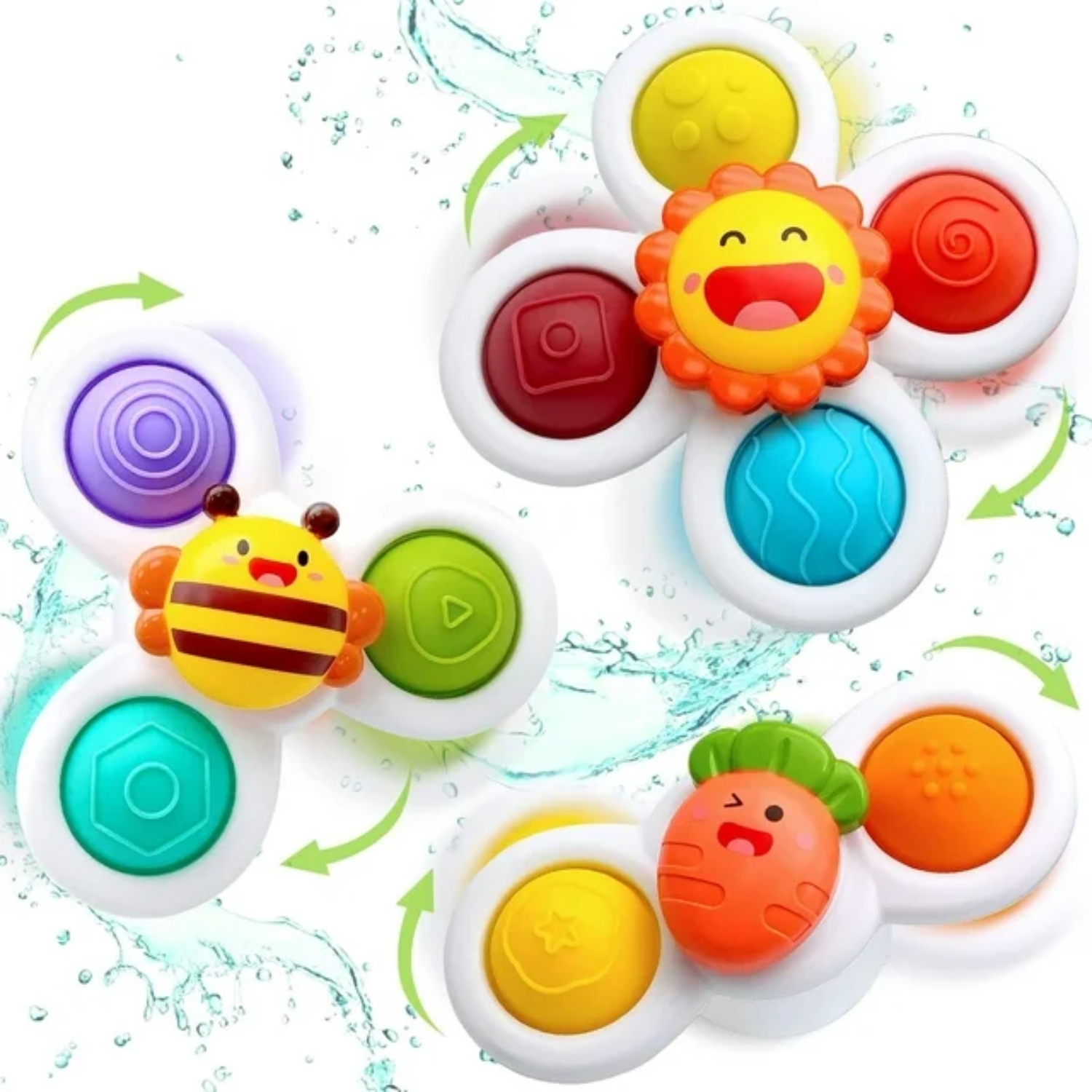 Suction Cup Spinner Toys for Toddlers 1-3 Years Old