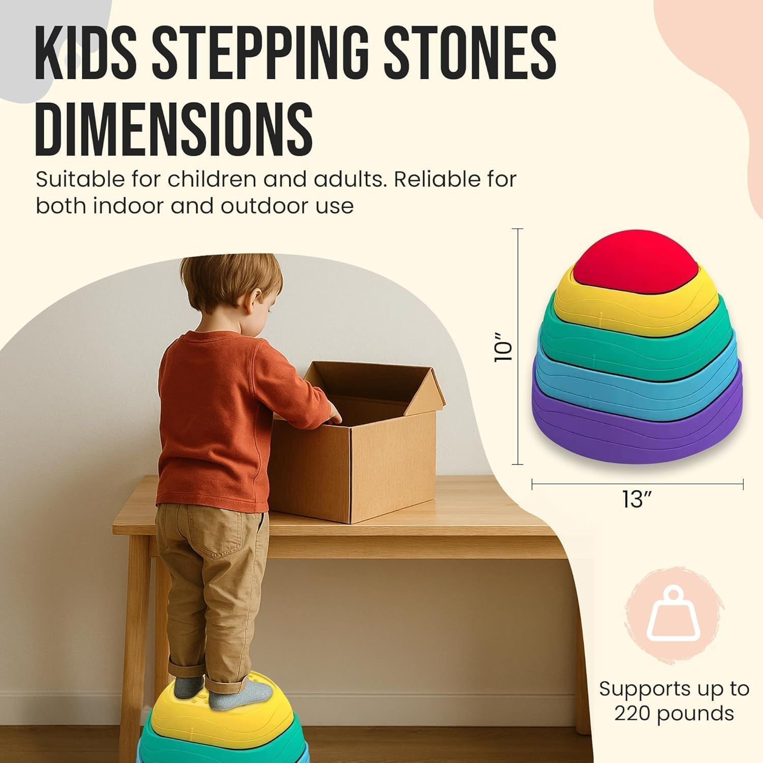 Kids Balance Board Stepping Stones