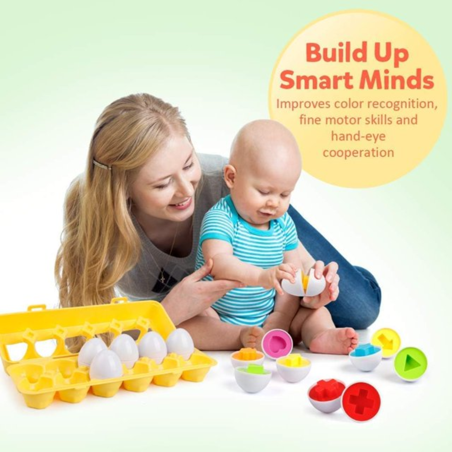 Montessori Egg Matching Toy for Toddlers 3-4