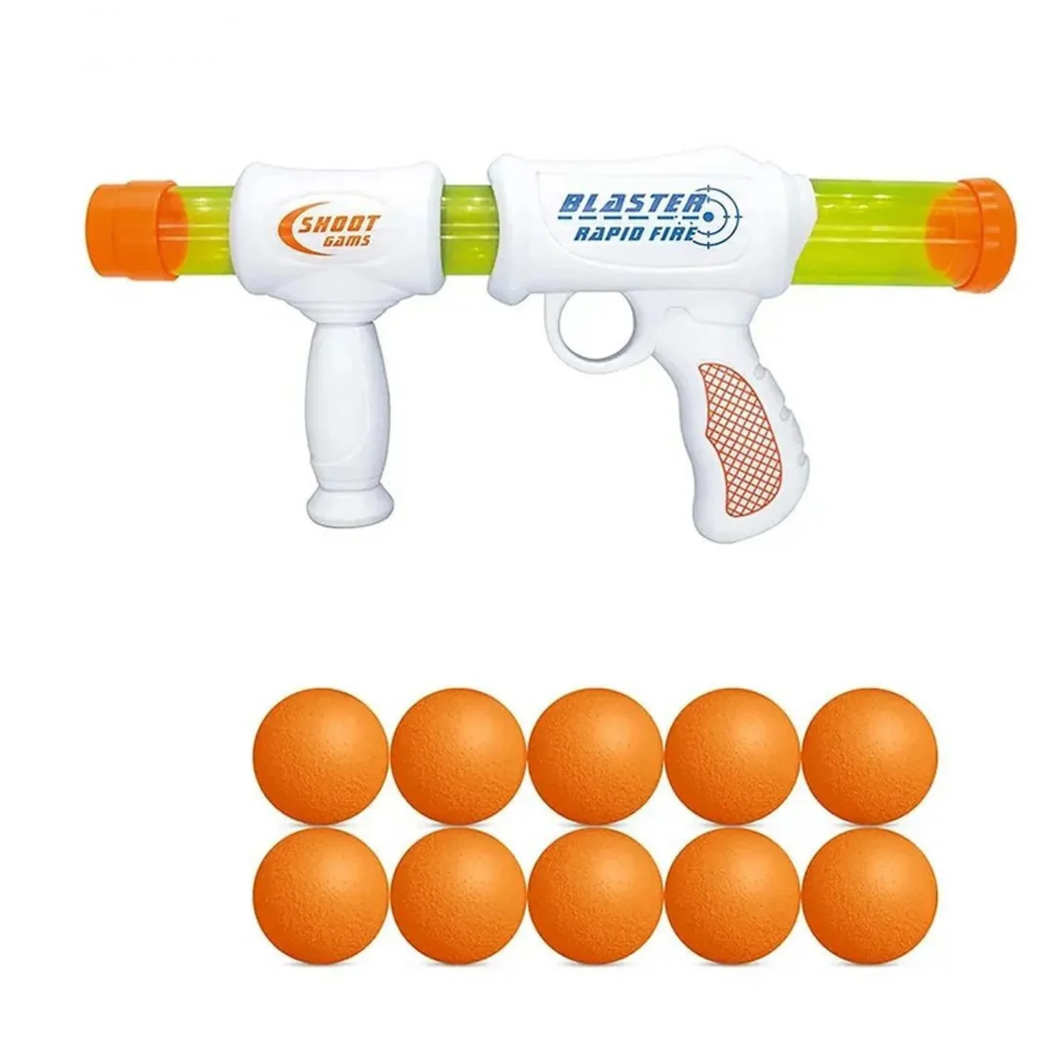 Blast Popper Foam Shooter Toy Set – 2 Squeezable Soft Foam Blasters