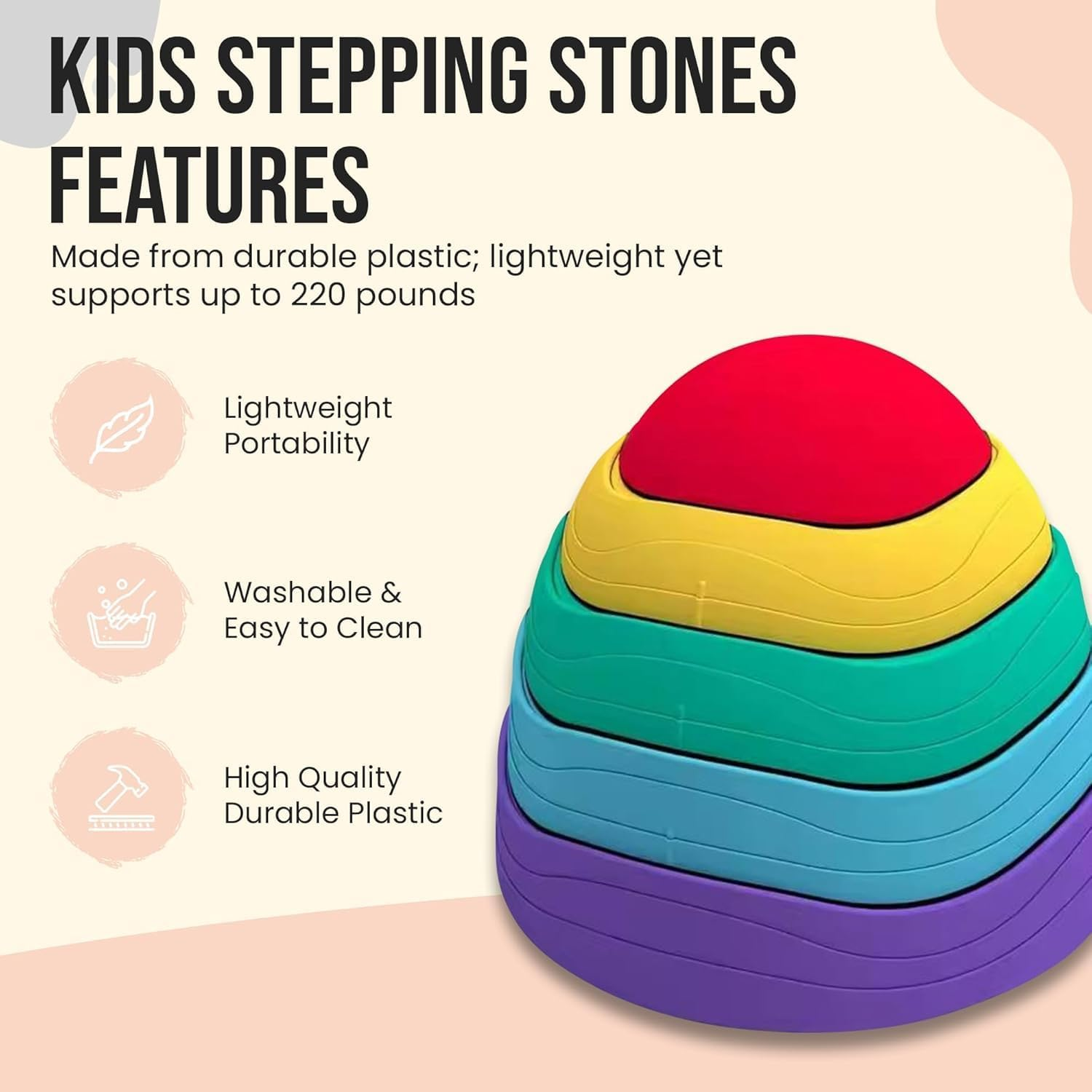 Kids Balance Board Stepping Stones