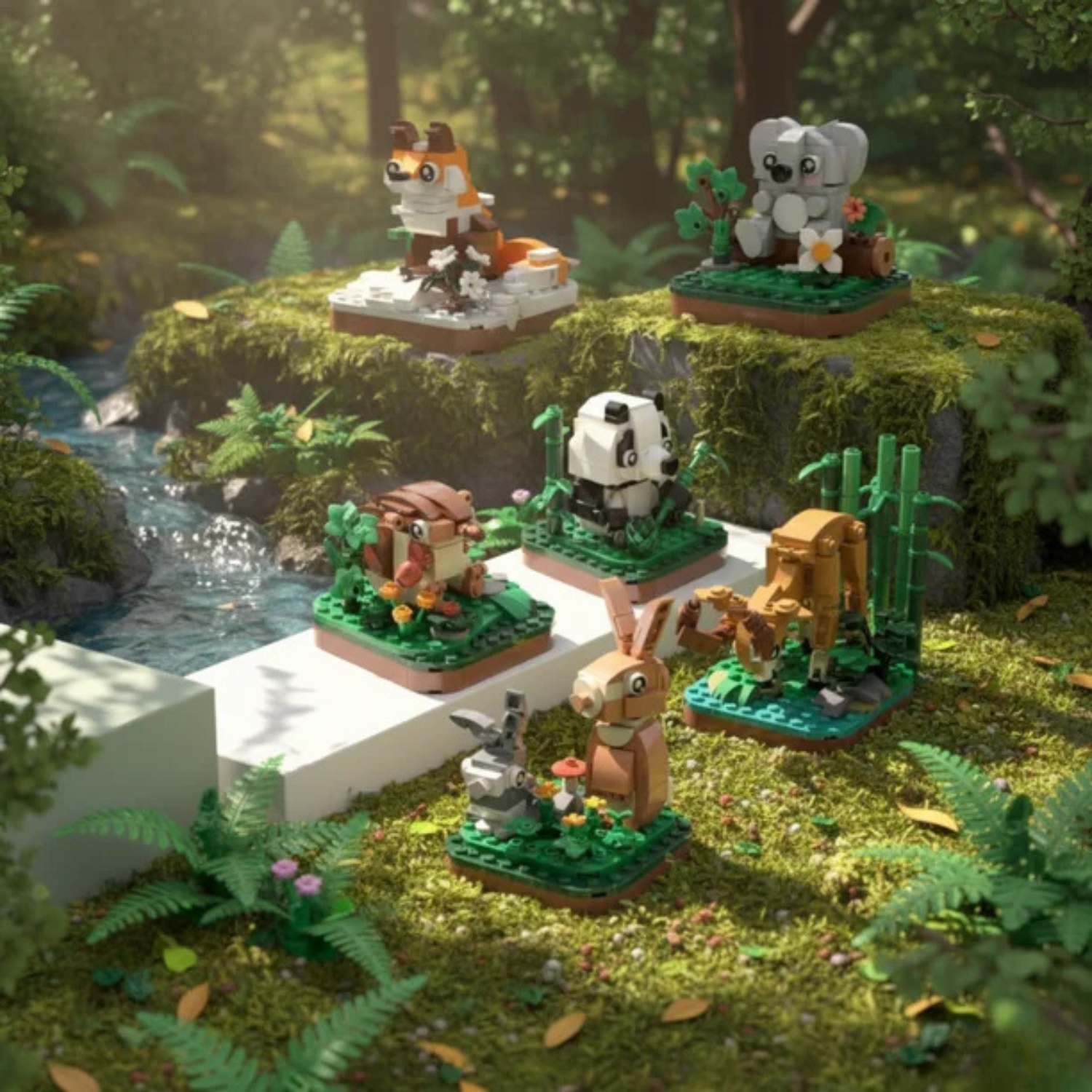 6-in-1 Animal Building Blocks Set Toy