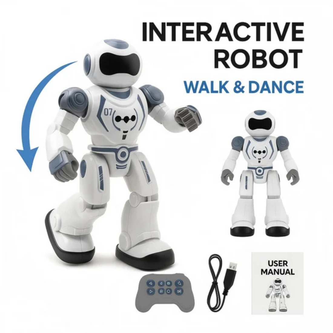 Smart Fighter Robot – Gesture & Remote-Controlled Interactive Toy for Kids Ages 5+