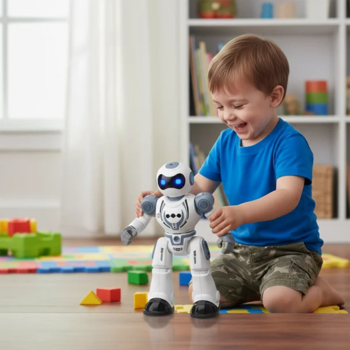 Smart Fighter Robot – Gesture & Remote-Controlled Interactive Toy for Kids Ages 5+